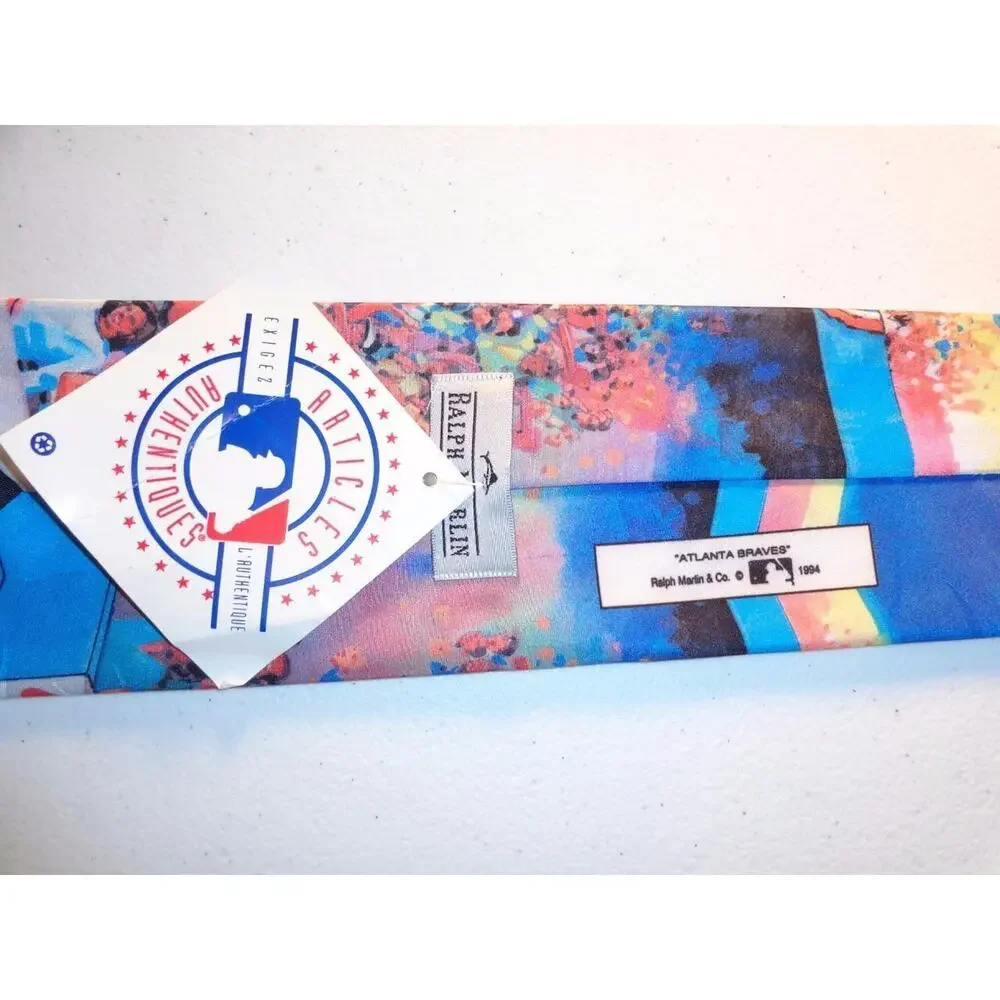 Atlanta Braves Baseball Tie Ralph Marlin 1994 NWT Necktie -0915T18